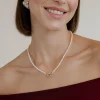 Pearly Charm Necklace Silber