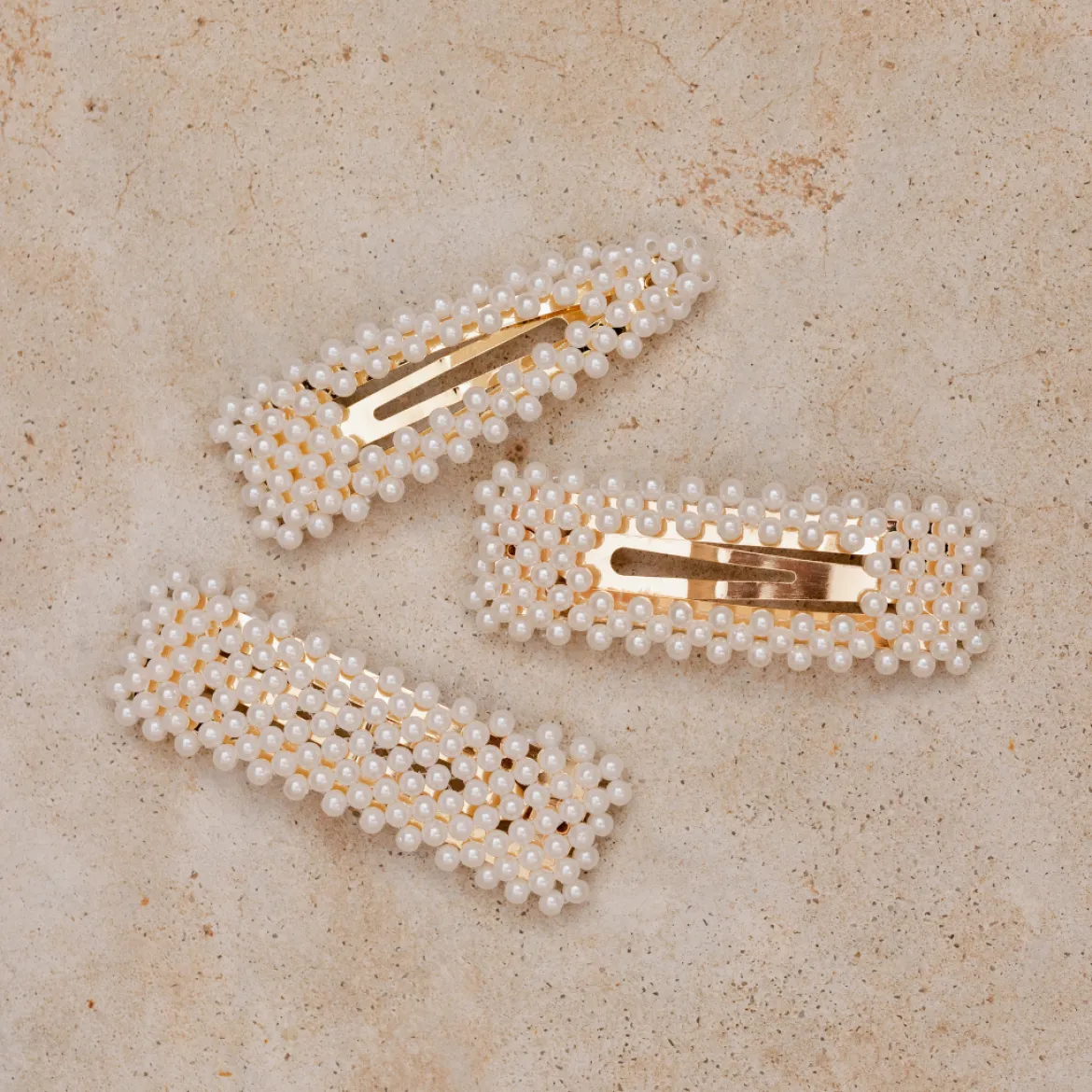 Pearly Pearl Hairclip - Gold