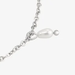 Perla Blanco Choker Silber