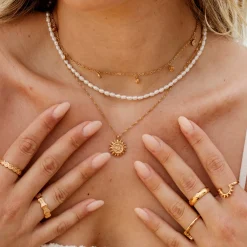 Perlita Choker Roségold