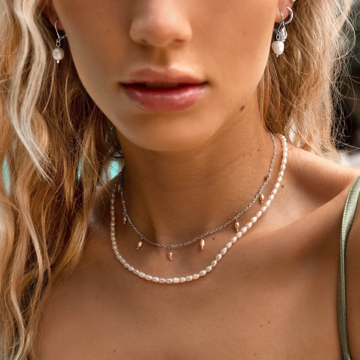 Perlita Necklace Silber