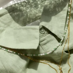 Perlita Verde Necklace Gold