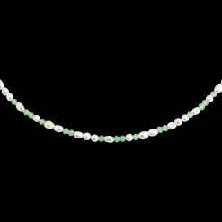 Perlita Verde Necklace Roségold