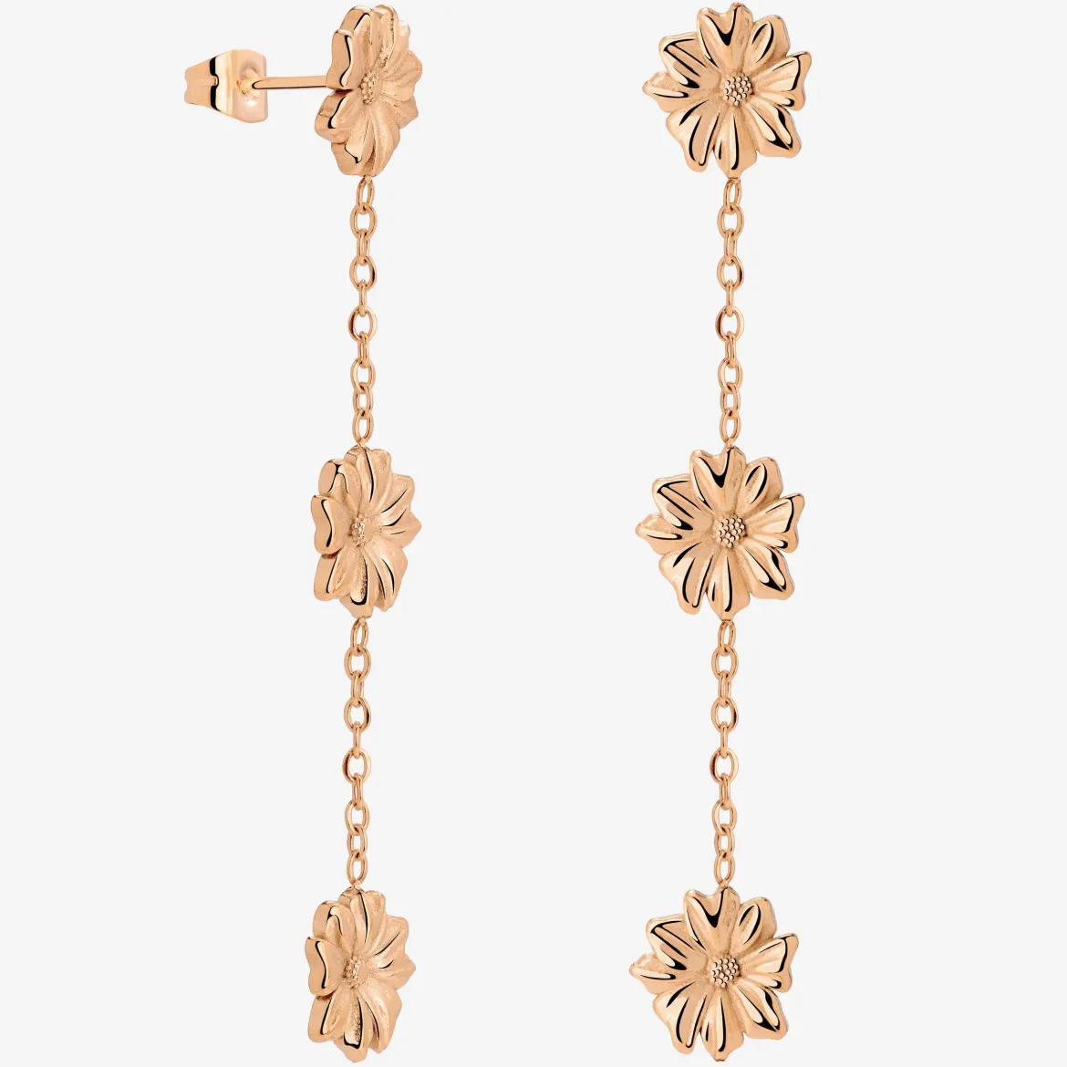 Petal Fall Studs Roségold