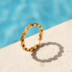 Petal Line Ring Roségold
