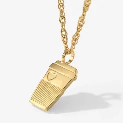 Petit Café Necklace Gold