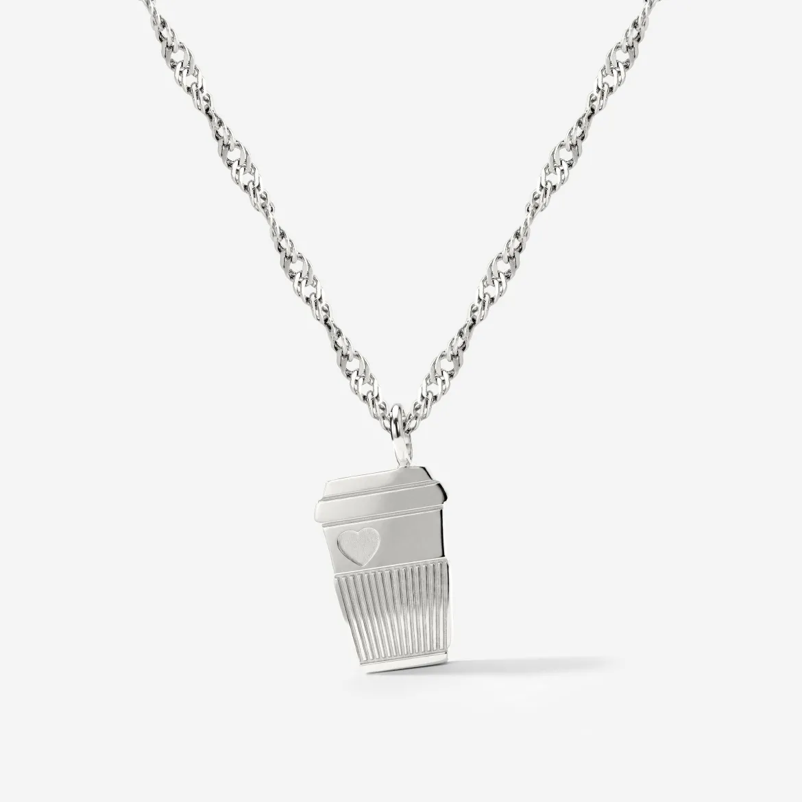 Petit Café Necklace Silber