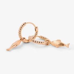 Pezito Twisted Hoop Set Small Roségold