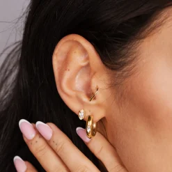 Phat Glowy Hoops Gold