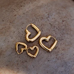 Phat Heart Hoop Bundle Gold