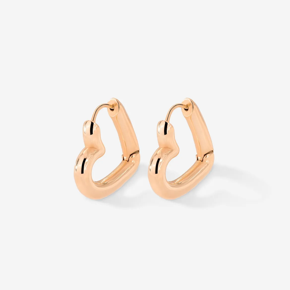 Phat Heart Hoops Small Roségold
