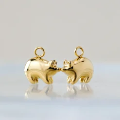 Piggy Hoop Set Small Roségold