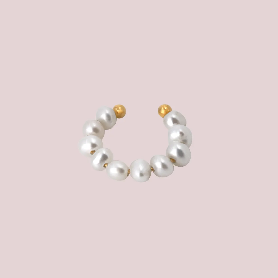 Pippo Pearl Ear Cuff Gold
