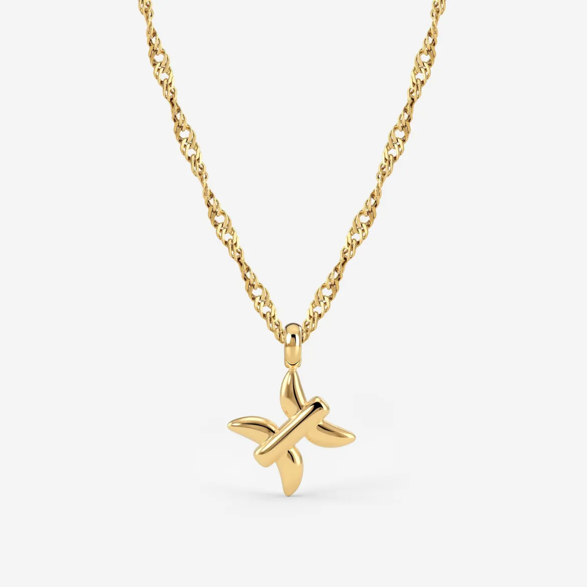 Pisces Bubble Necklace Gold