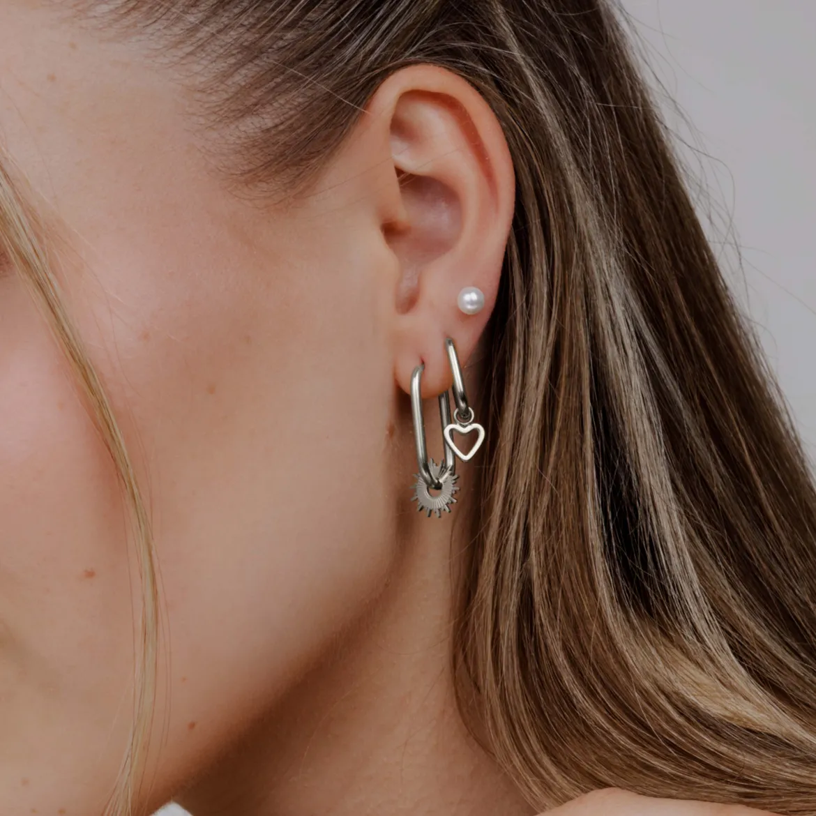 Pretty Pearl Studs Silber