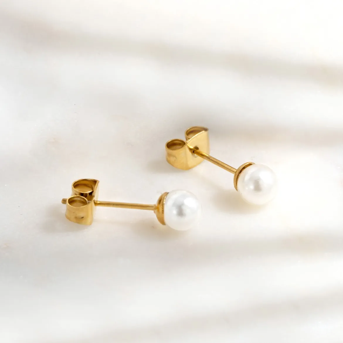 Pretty Pearl Studs Silber