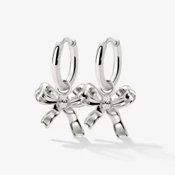Pretty Ribbon Hoop Set Small Silber