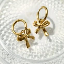 Pretty Ribbon Hoop Set Small Silber