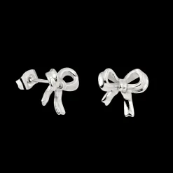 Pretty Ribbon Studs Silber