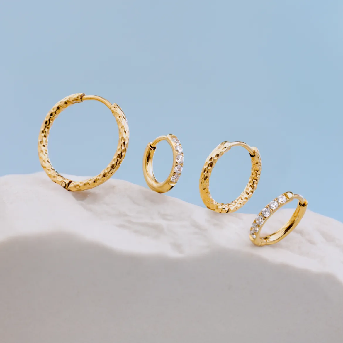 Prism Hoops Medium Silber