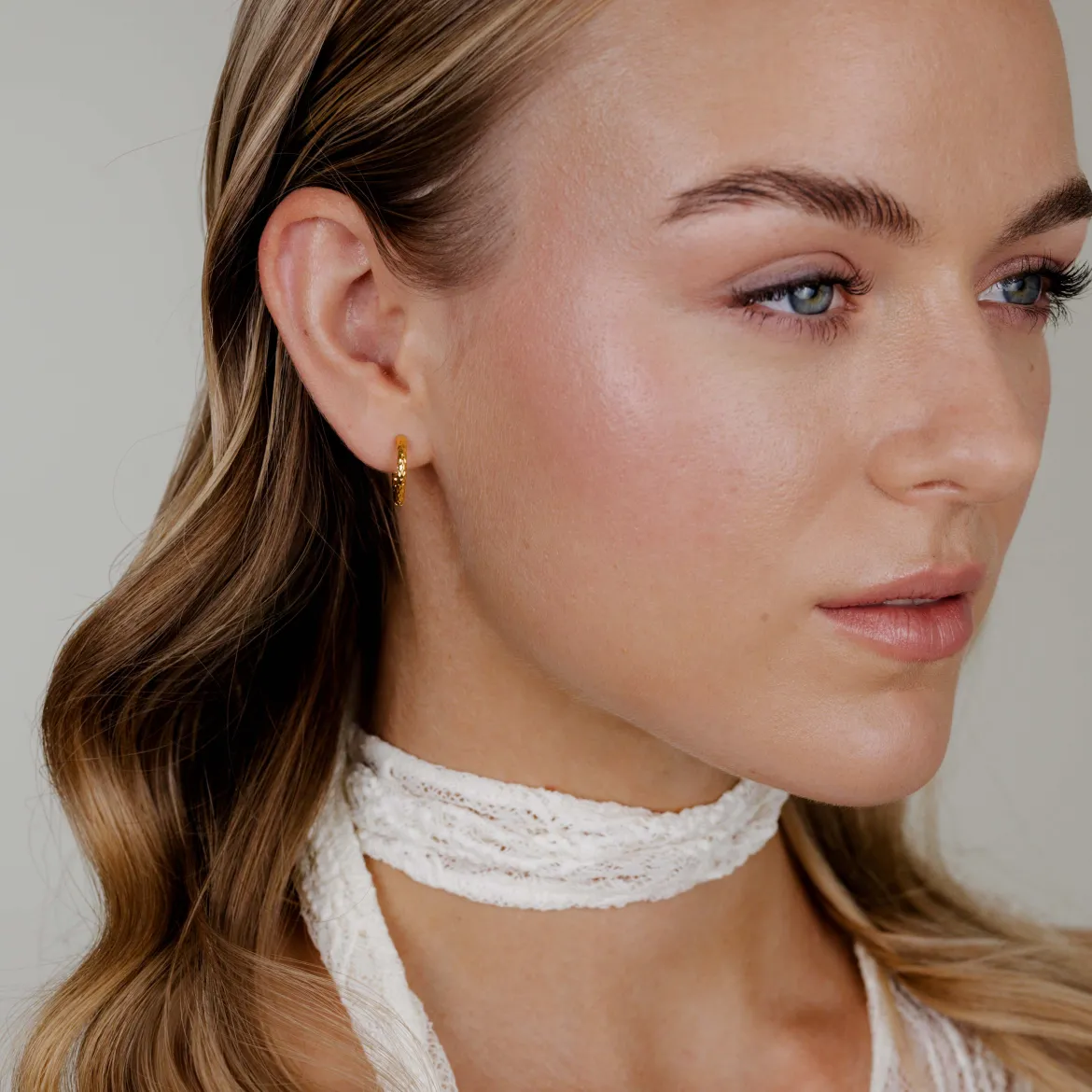 Prism Hoops Small Gold