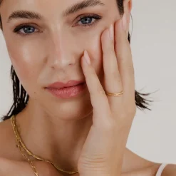 Prism Trio Ring Gold