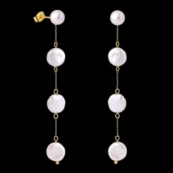 Pure Love Pearl Earrings Gold