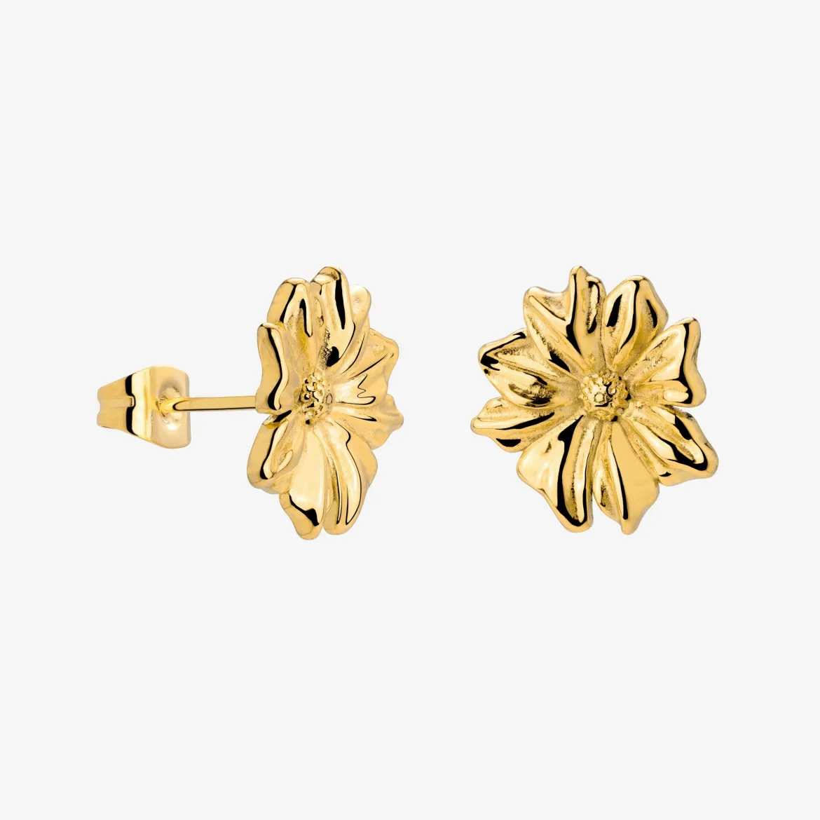 Pure Petal Studs Gold