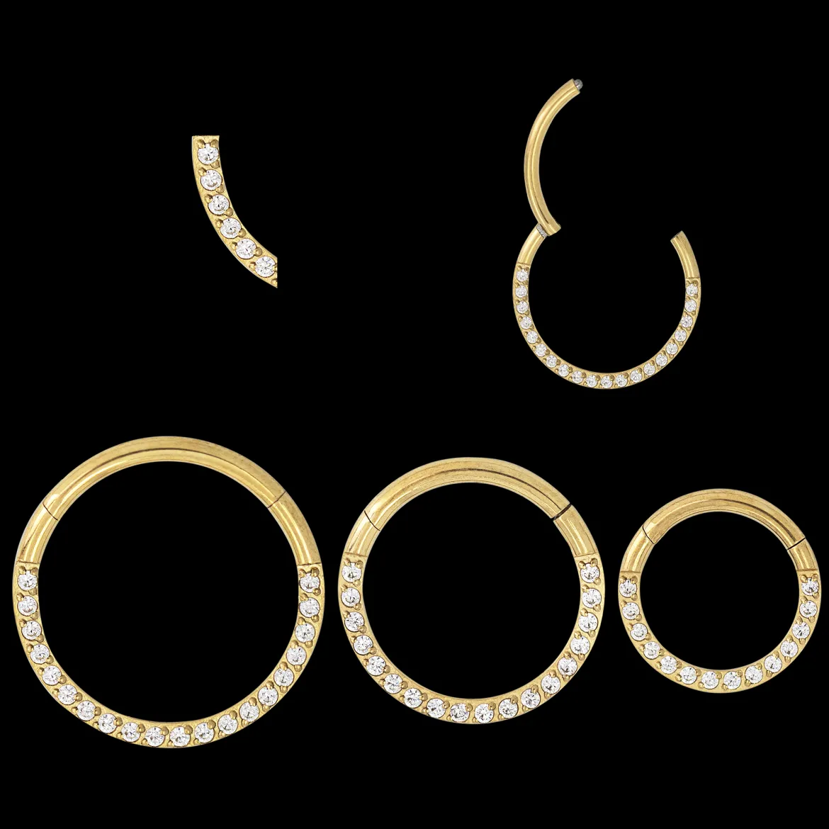 Radiant Click Piercing Gold