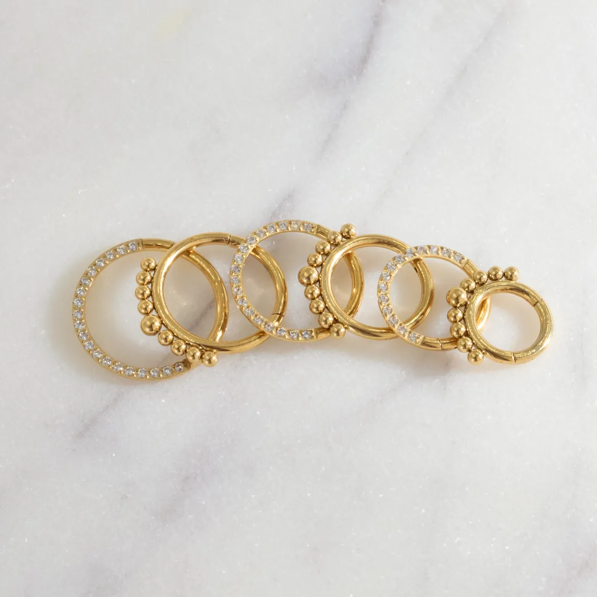 Radiant Click Piercing Gold