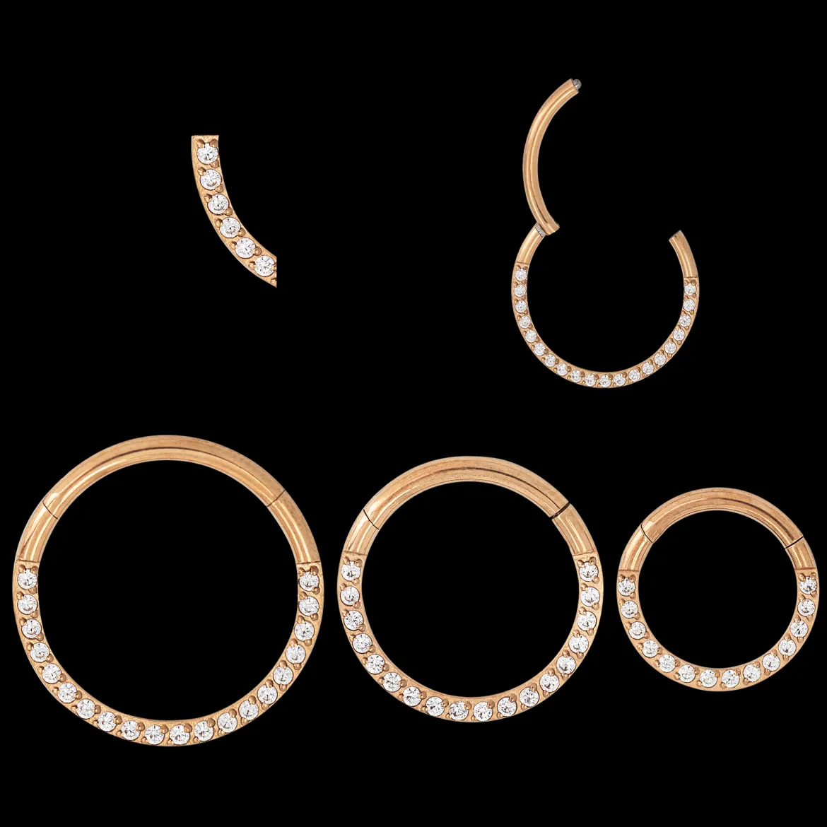 Radiant Click Piercing Roségold