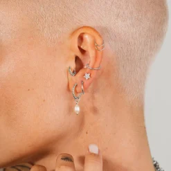 Radiant Click Piercing Silber