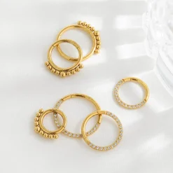 Radiant Click Piercing Silber