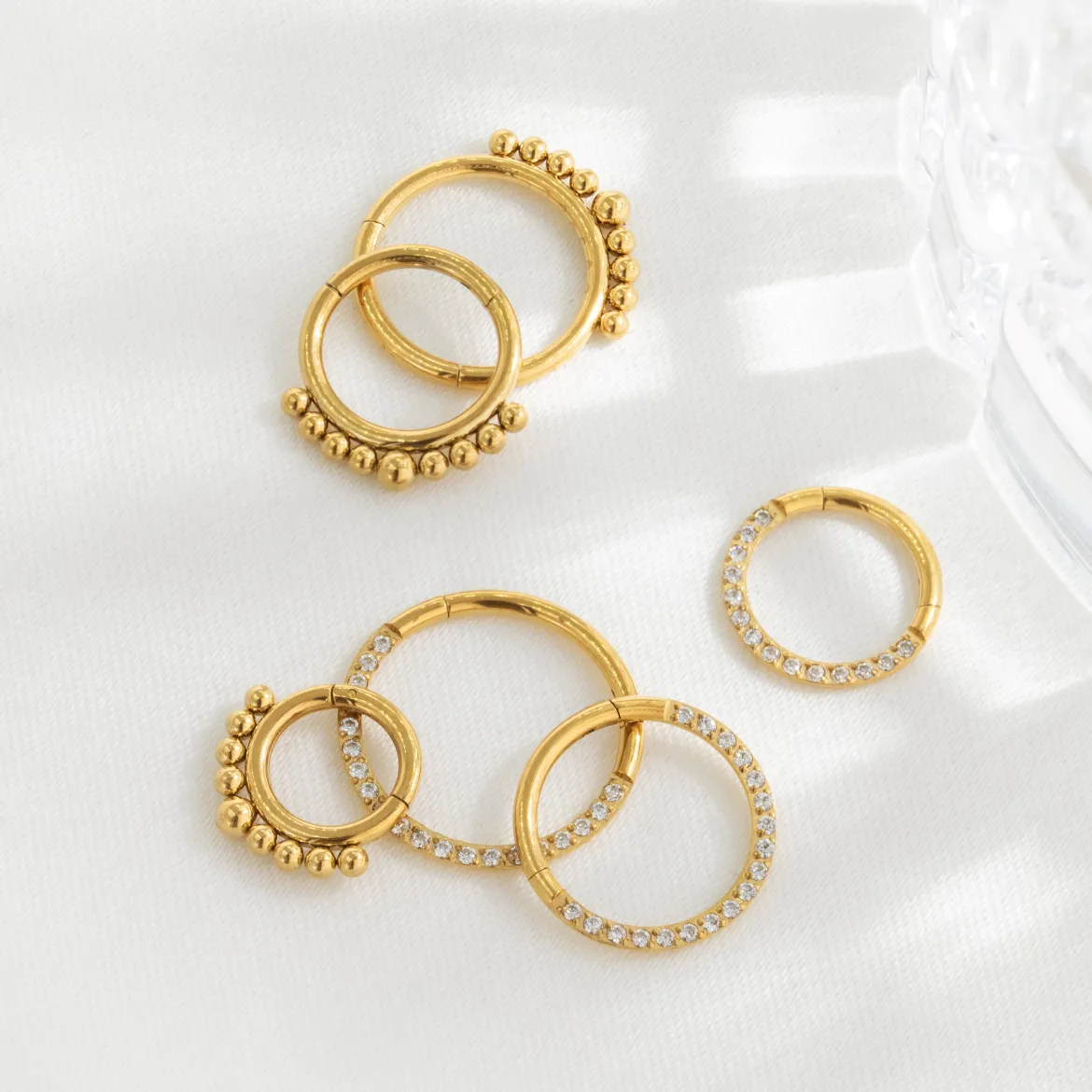 Radiant Click Piercing Silber