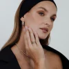 Reverie Hoop Studs Silber