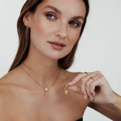 Rope Chain Charm Necklace Set