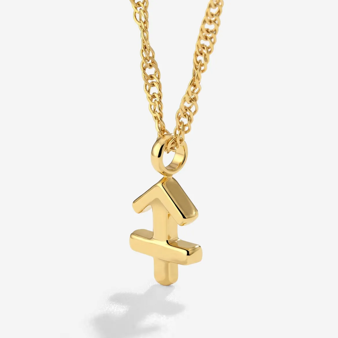 Sagittarius Bubble Necklace Gold