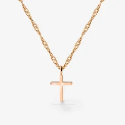 Saints Cross Necklace Roségold