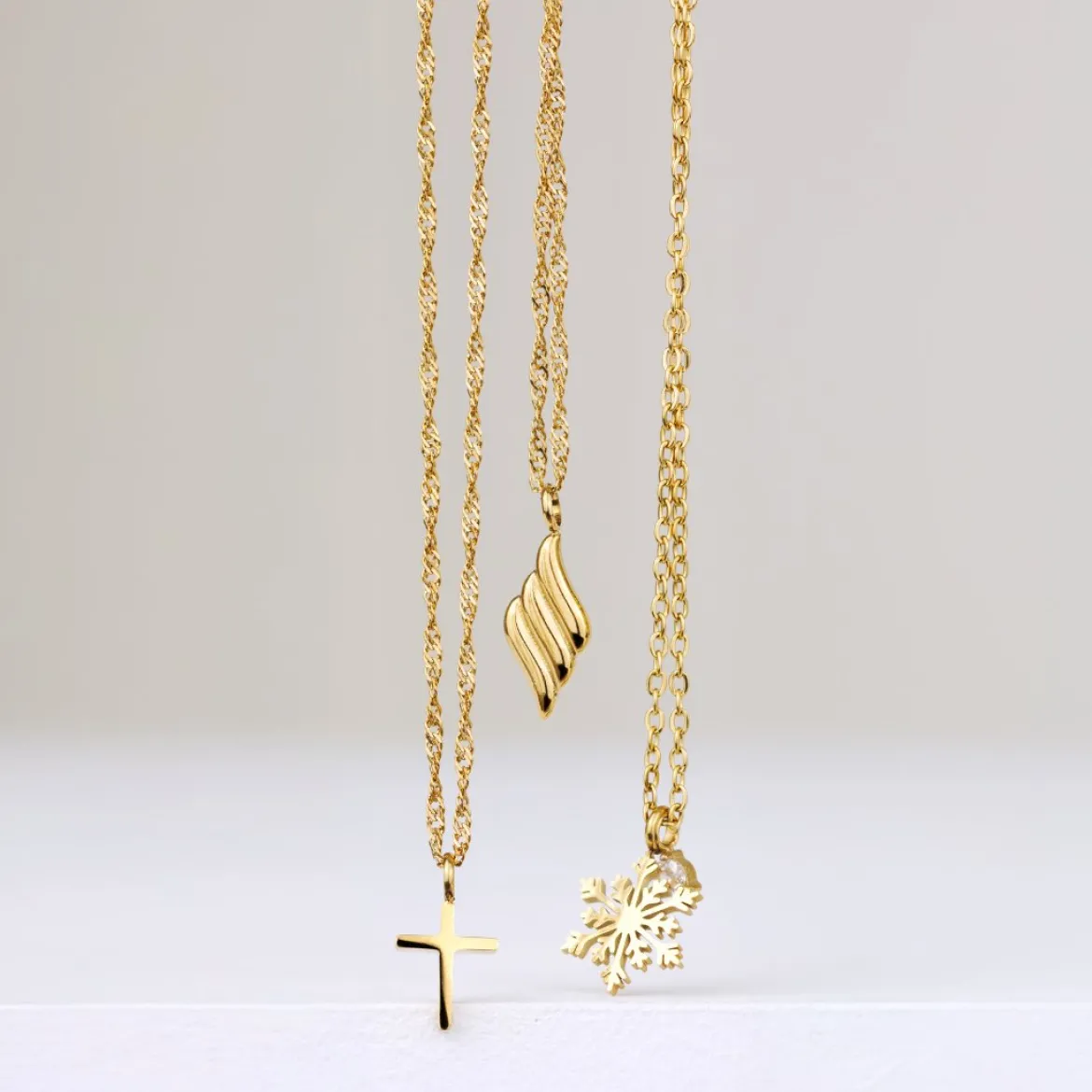 Saints Cross Necklace Silber