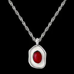 Scarlet Treasure Necklace Silber