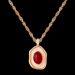 Scarlet Treasure Necklace Roségold