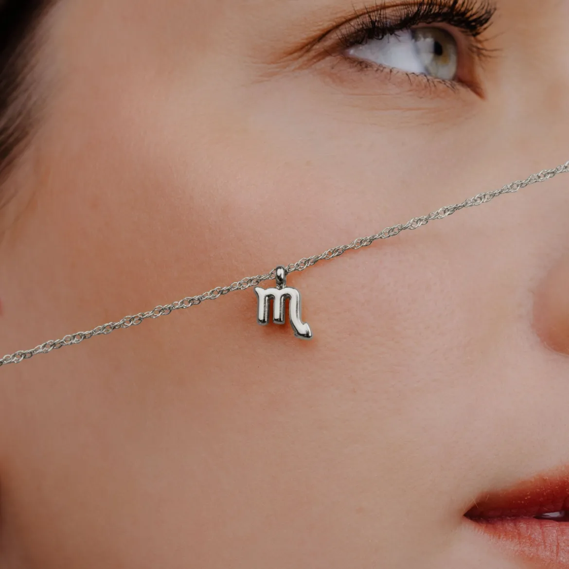 Scorpio Bubble Necklace Silber