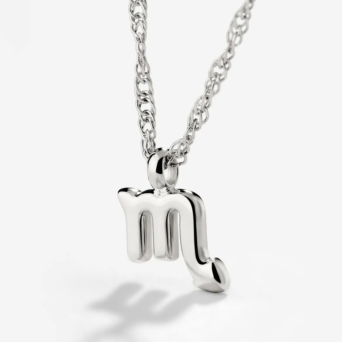 Scorpio Bubble Necklace Silber