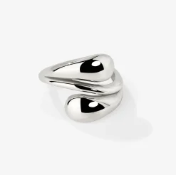 Sculpted Touch Ring Silber