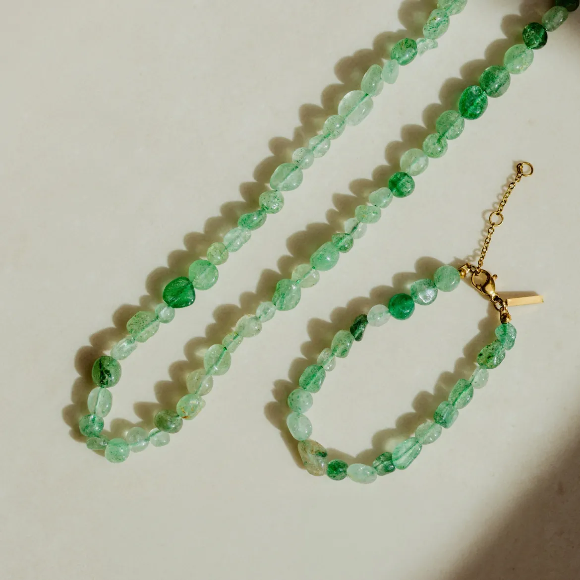 Sea Glass Necklace Silber