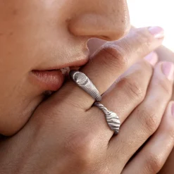 Sea Shell Ring Silber
