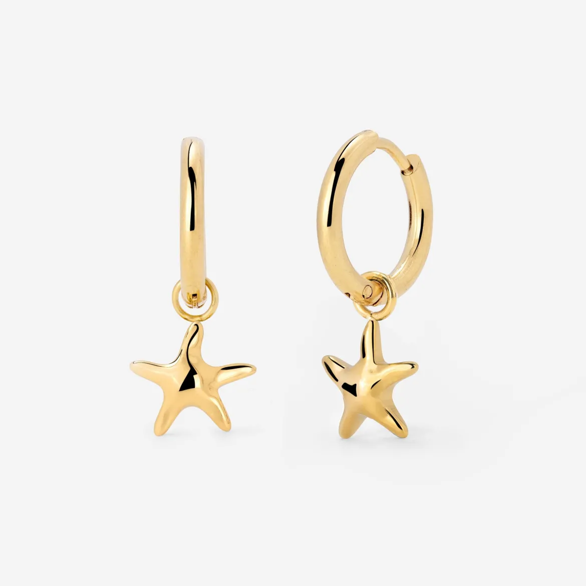Sea Star Hoop Set Small Gold
