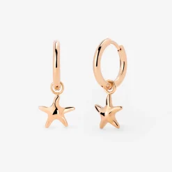 Sea Star Hoop Set Small Roségold