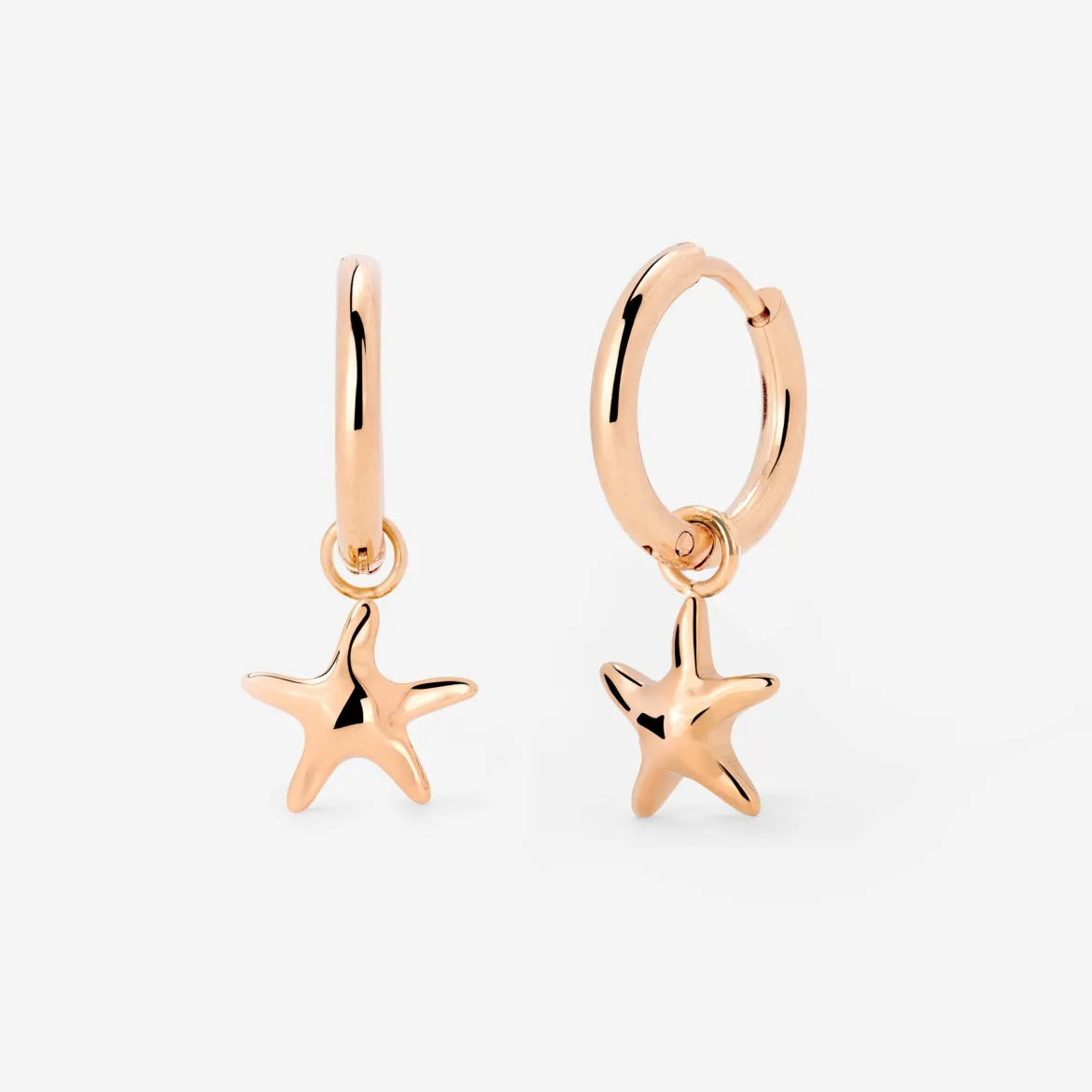 Sea Star Hoop Set Small Roségold
