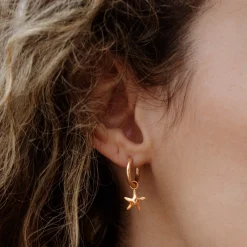 Sea Star Hoop Set Small Roségold